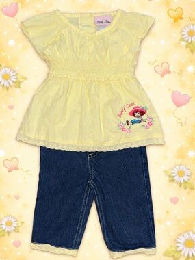 Upcycle strawberry shortcake two piece set